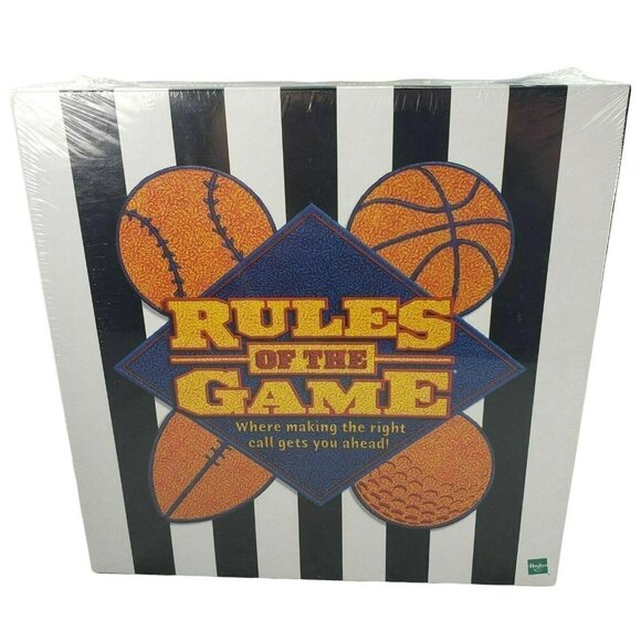 Rules of the Game Family Party Game Baseball Golf Football Basketball Hasbro New - Picture 1 of 9